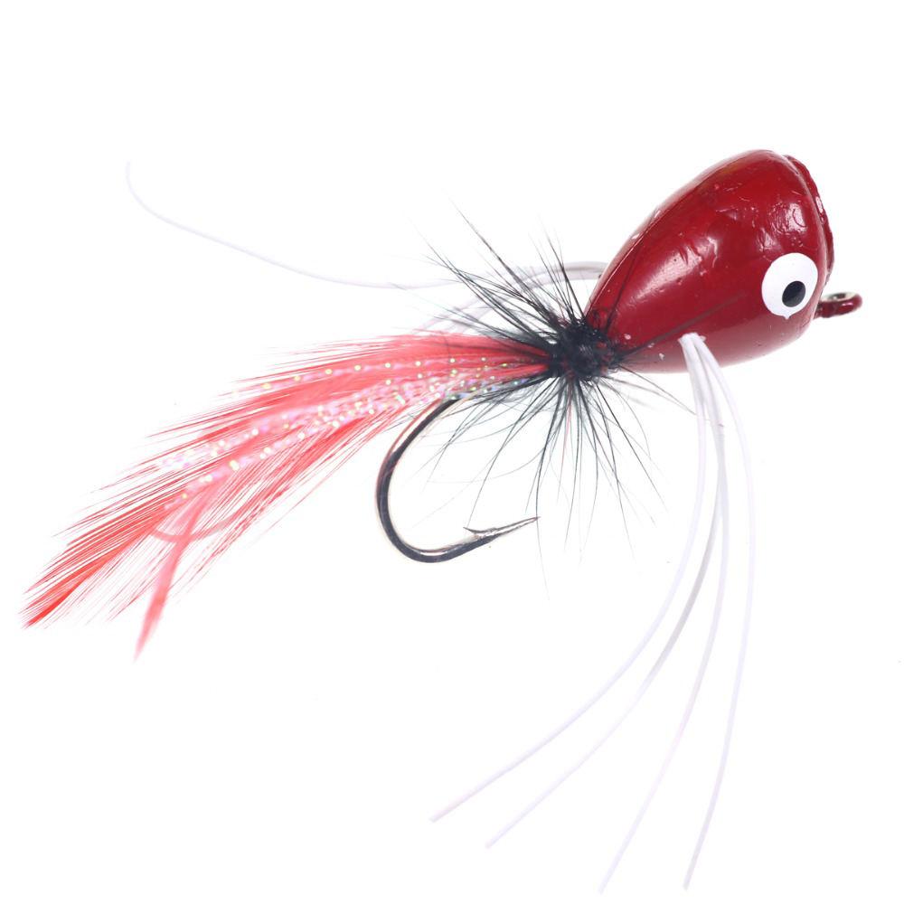 Red handmade fishing popper